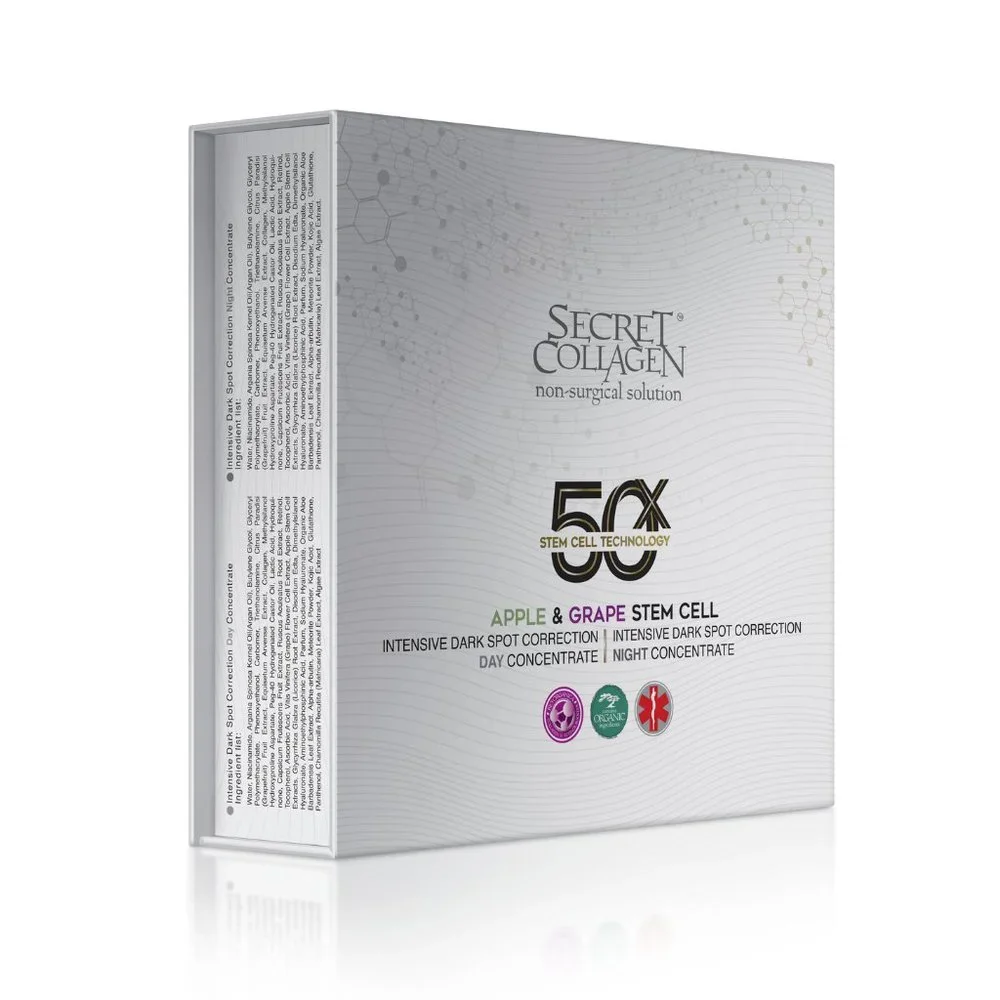 SECRET COLLAGEN 50X STEM CELL Apple&Grape Intense Day&Night Dark Spot Correction